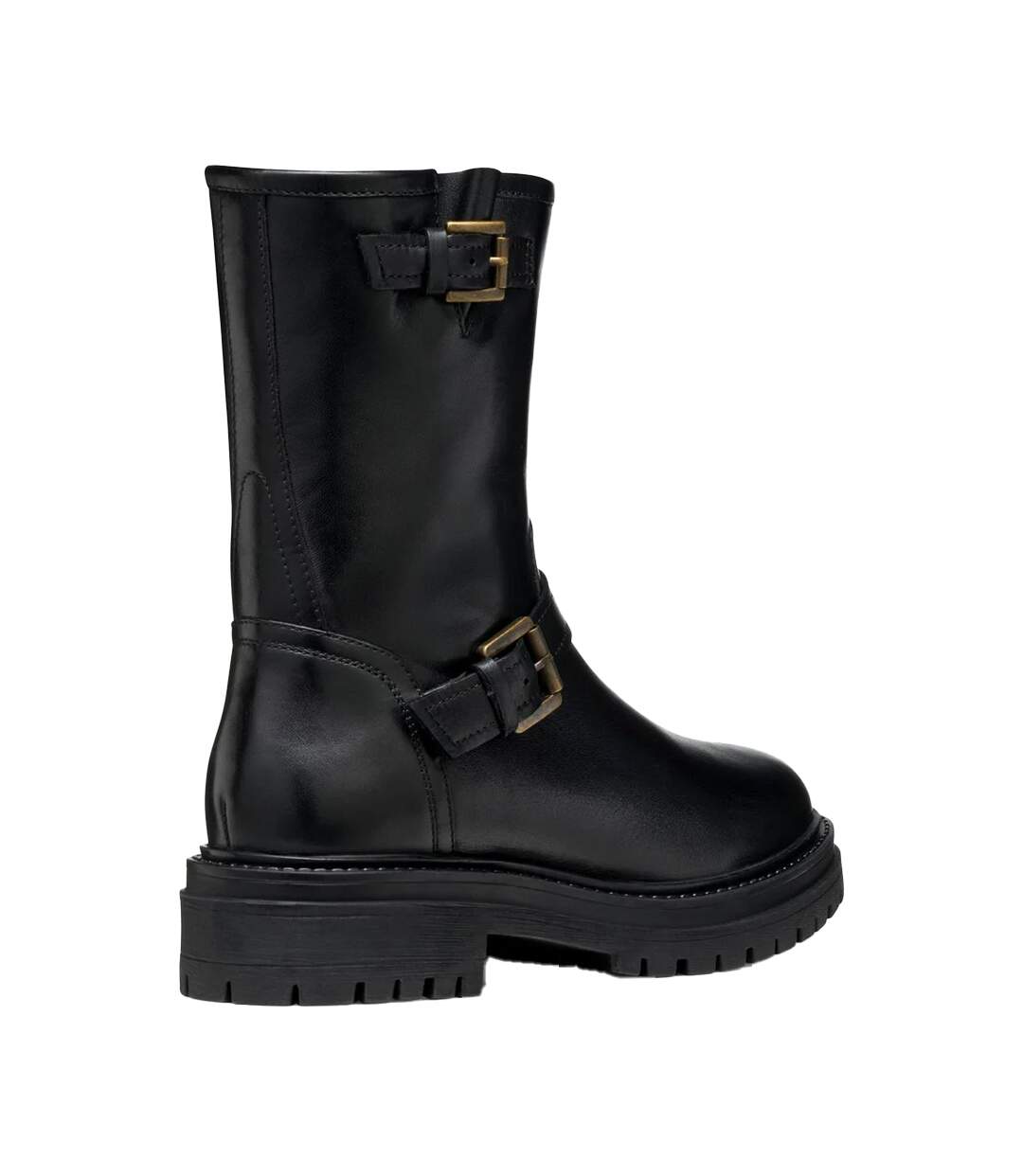 Womens/ladies D Iridea D Leather Ankle Boots Black Geox-2