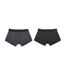Wolf & Harte Mens Bamboo Rich Spotted Boxer Shorts (Pack Of 2) (Black) - UTUT1697