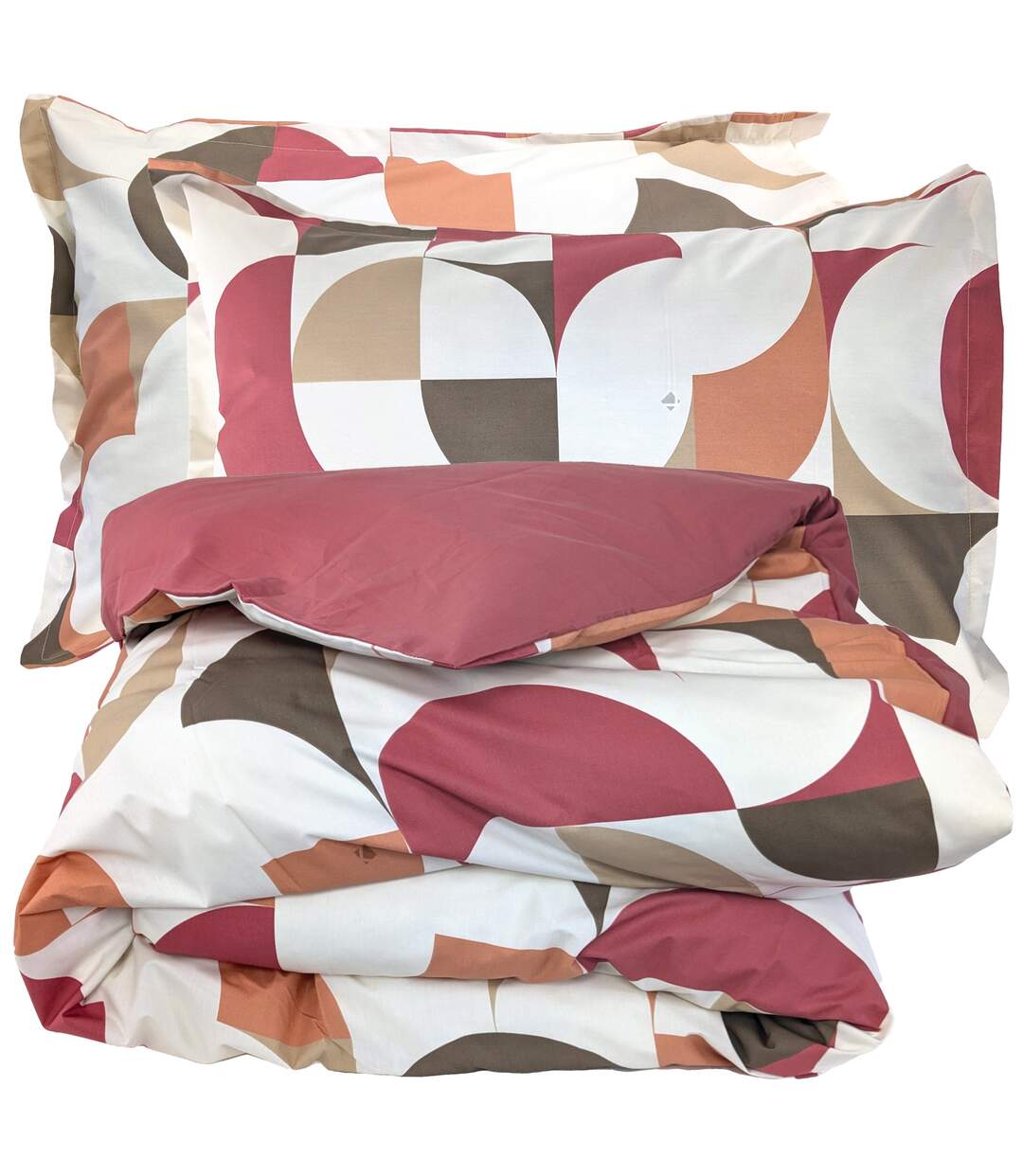 Parure de lit percale de coton MODULO Taie 50x70 cm-2