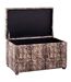 Coffre de Rangement Motif Serpent 65cm Marron-2