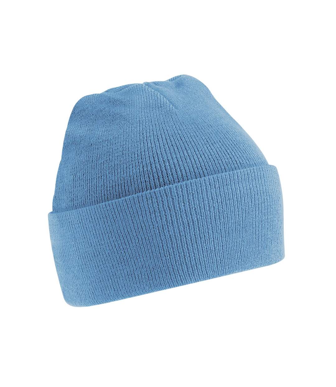 Unisex original cuffed beanie winter hat sky blue Beechfield-1