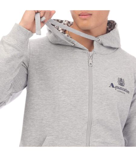 Veste à capuche homme gris Aquascutum