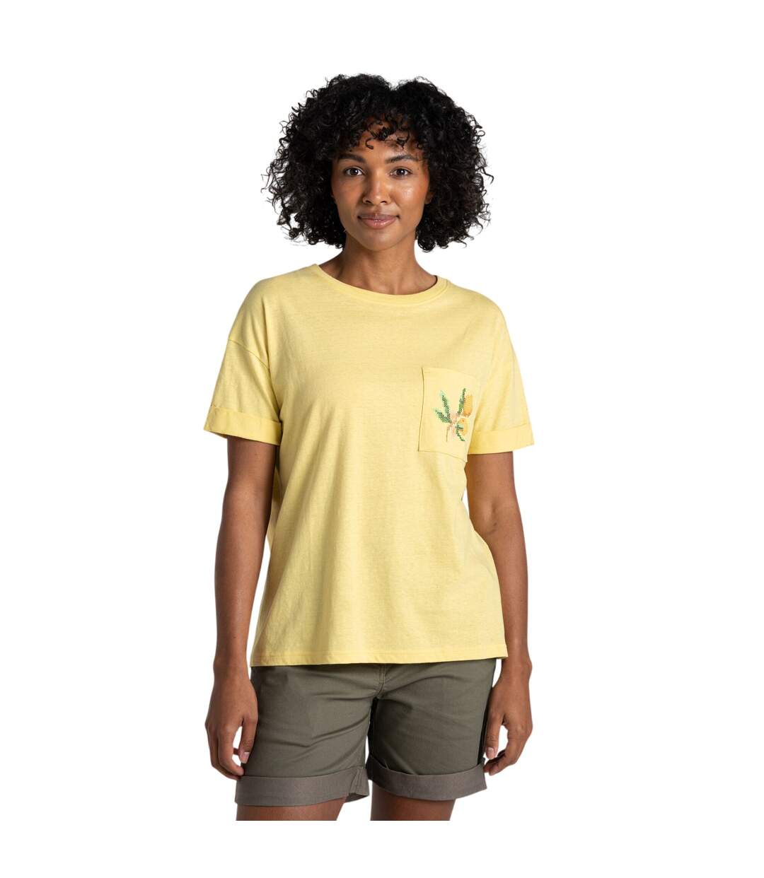 Womens/ladies Citrus T-shirt Pale Daffodil Craghoppers-1