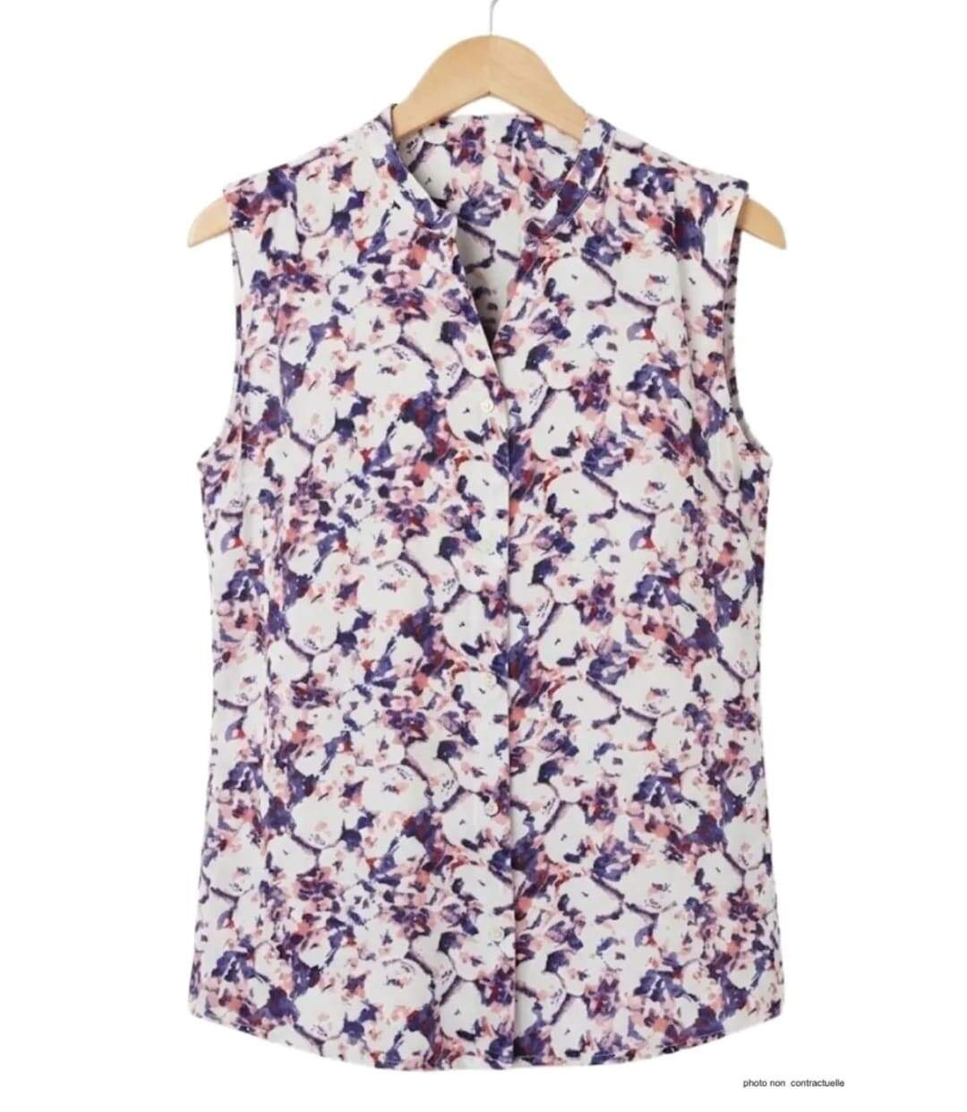 Chemisier sans manches MAYFLOWER N1130A : le top en viscose fluide pour un été frais et élégant-2