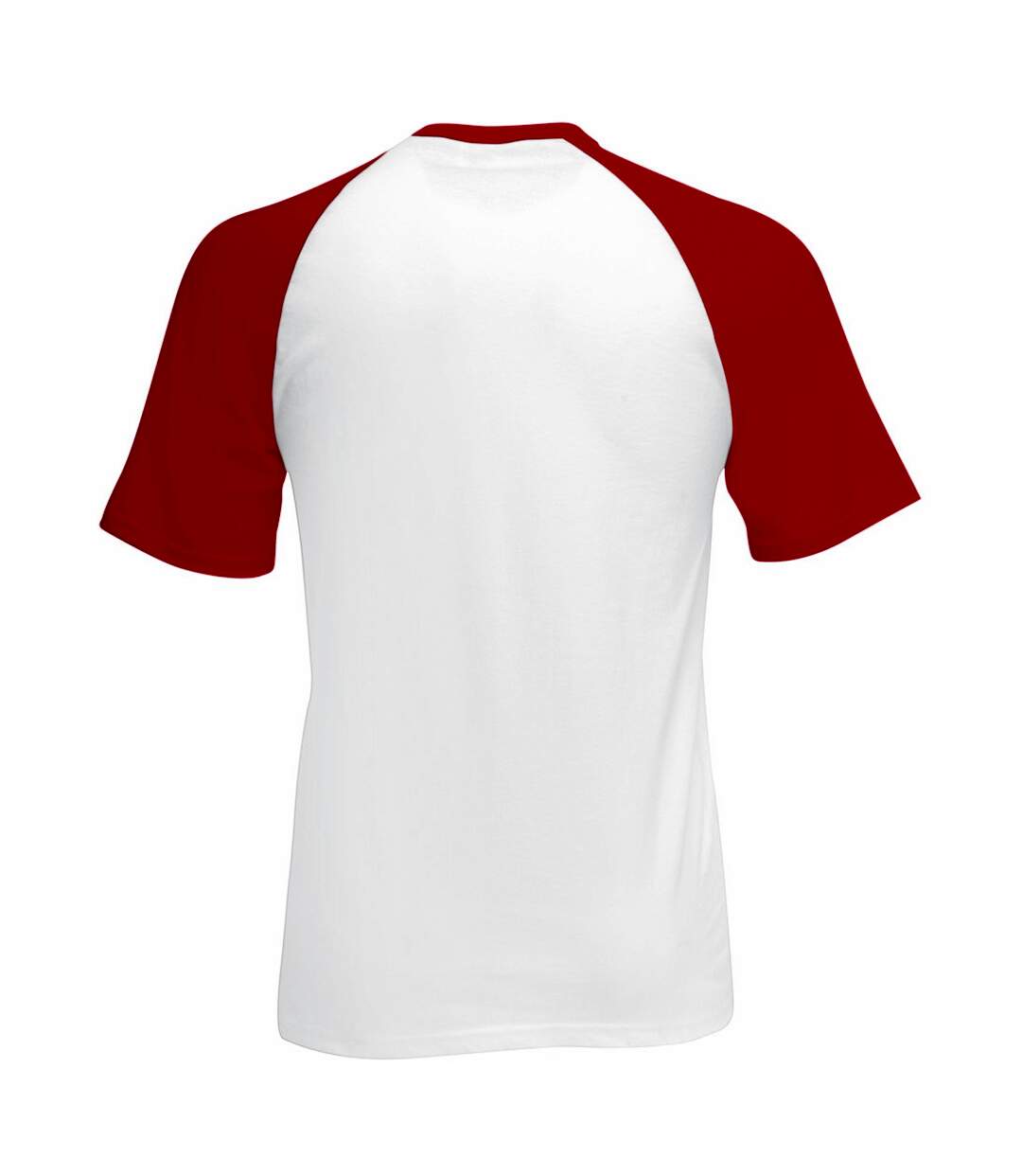 T-shirt de baseball à manches courtes  pour homme blanc/rouge Fruit of the Loom