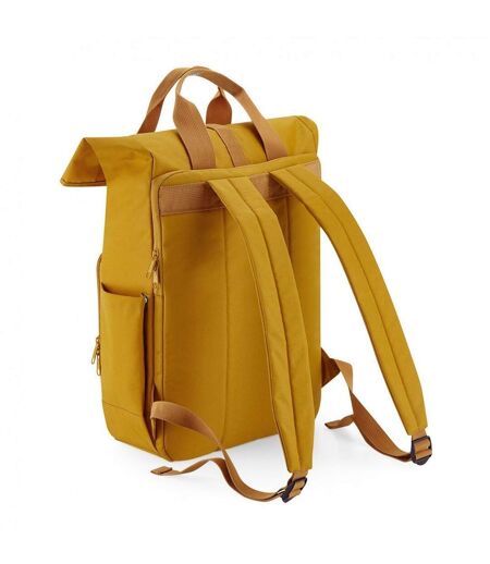 Sac à dos recyclé rolltop et poignées - BG118L - jaune moutarde