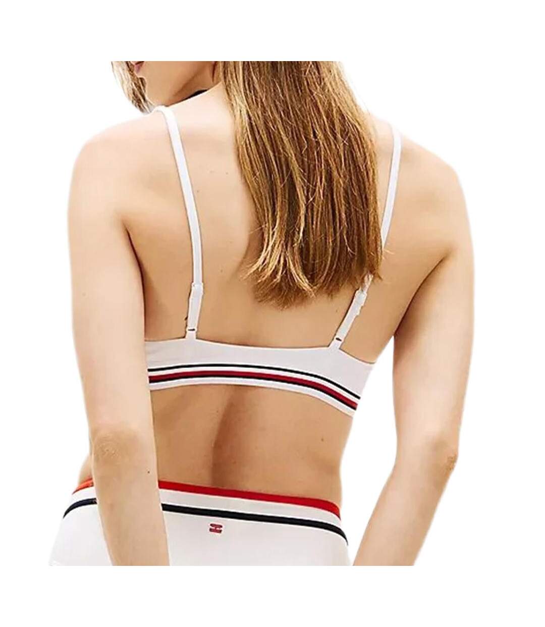 Haut de bikini blanc femme tommy hilfiger stripe-2
