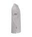 Mens Melange Polo Shirt Grey Jobman-4