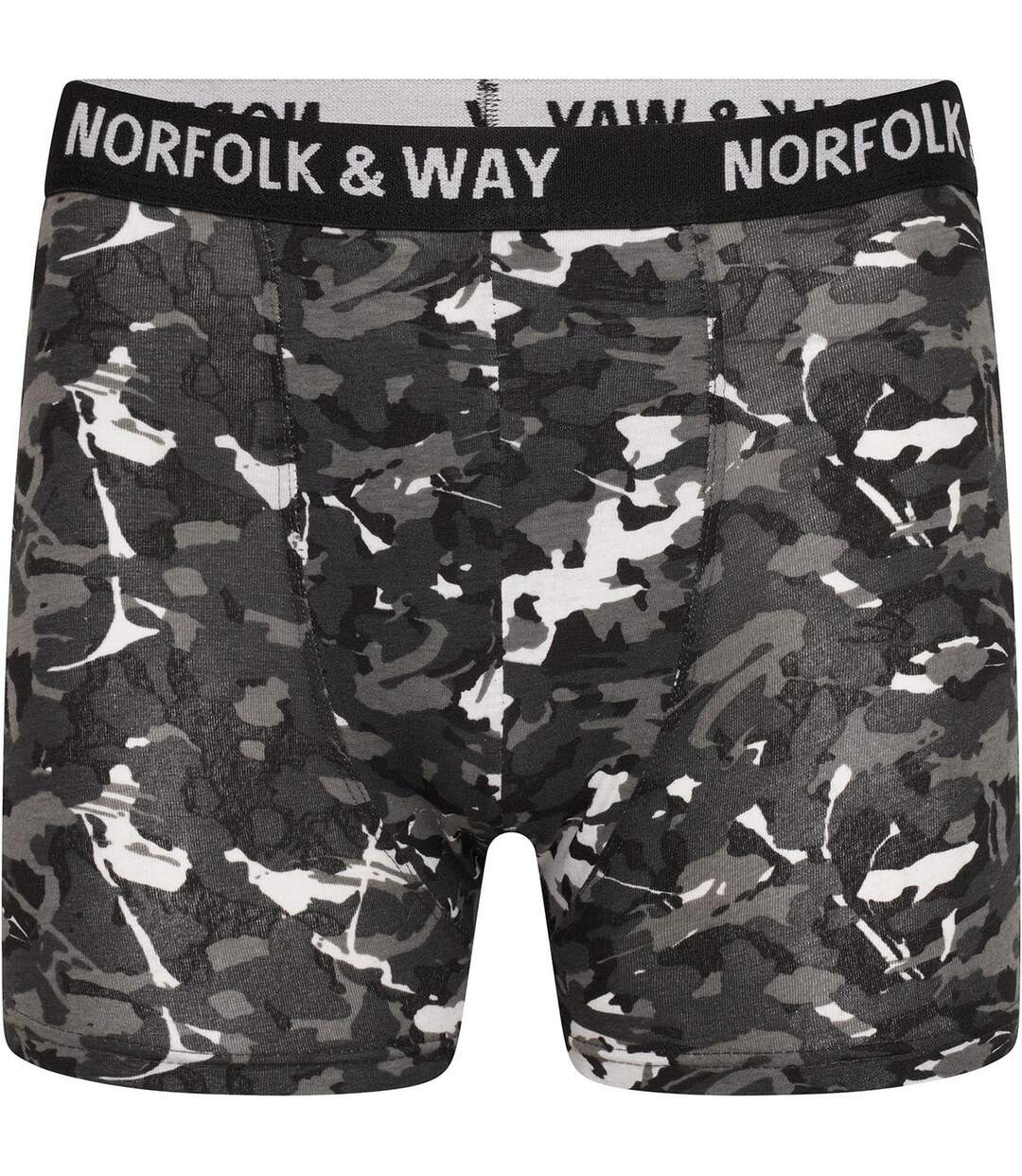 Boxers Motif/style Camouflage Homme Bleu Rouge Olive Sable Vert Gris Norfolk & Way-2