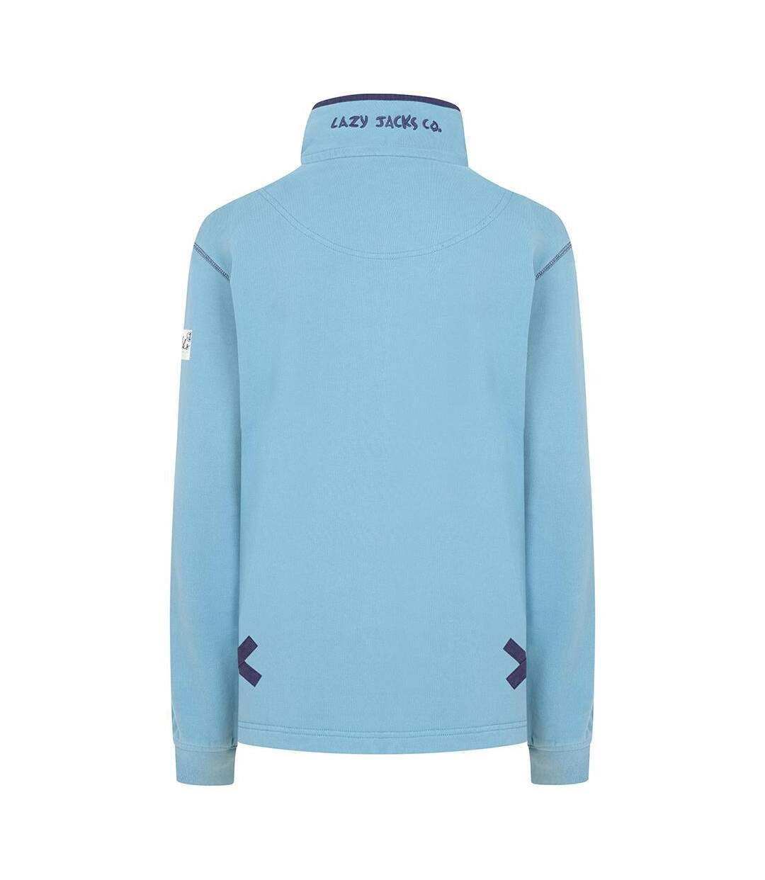Sweat Femme Bleu Pâle Lazy Jacks-4