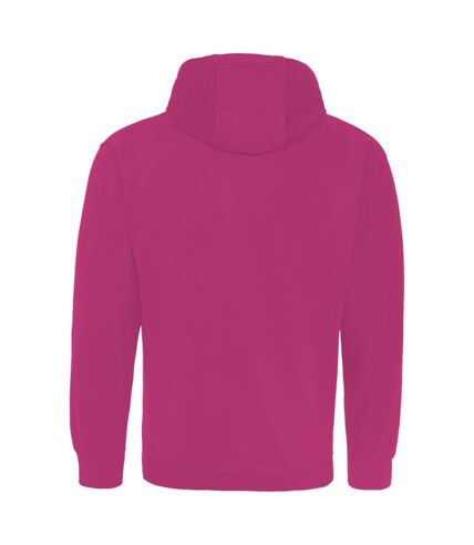 AWDis Just Hoods Adults Unisex Supersoft Hooded Sweatshirt/Hoodie (Hot Pink) - UTRW3926