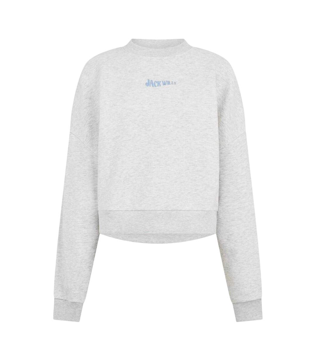 Womens/ladies Essentials Long-sleeved Sweatshirt Light Heather Jack Wills-2