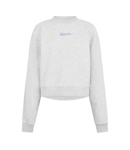 Womens/ladies Essentials Long-sleeved Sweatshirt Light Heather Jack Wills