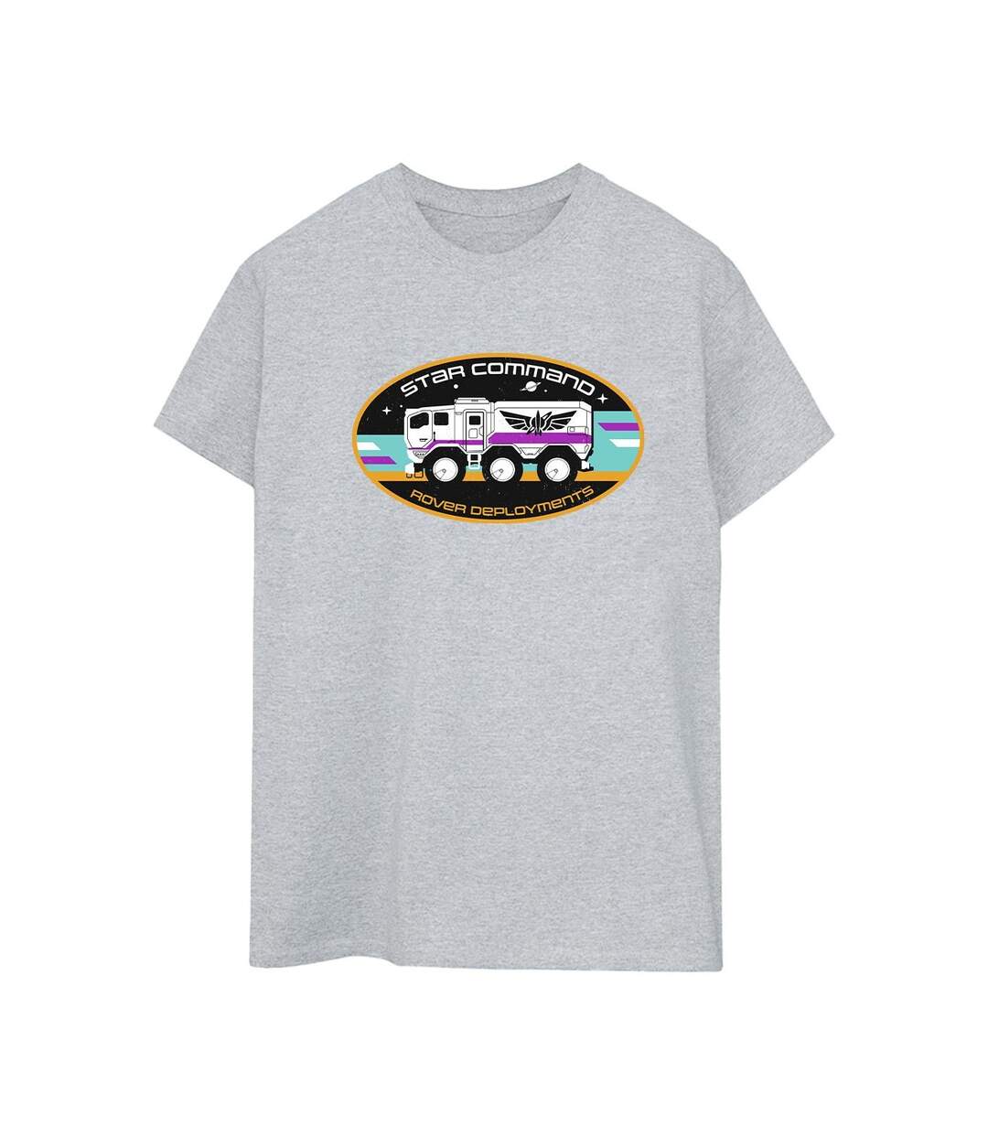 Disney Femme/Ladies Lightyear Rover Deployment Cotton Boyfriend T-Shirt (Gris sportif) - UTBI33976-1