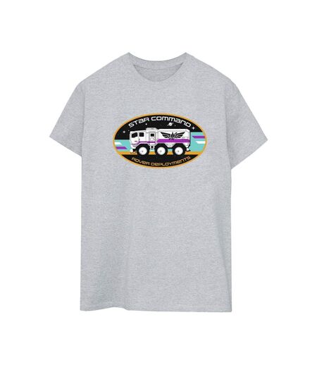 Disney Femme/Ladies Lightyear Rover Deployment Cotton Boyfriend T-Shirt (Gris sportif) - UTBI33976