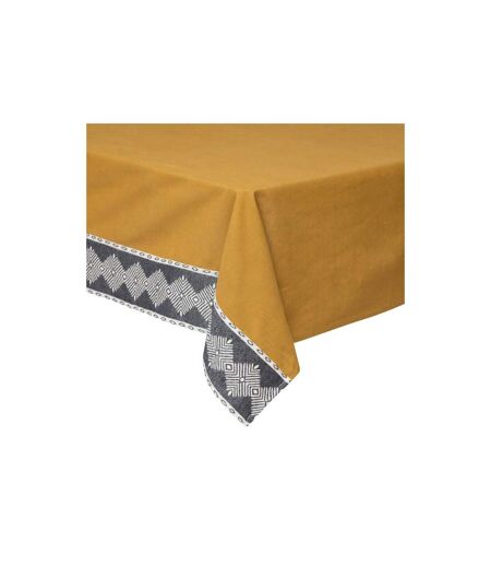 Nappe & 6 Serviettes de Table Inuits Dreams 150x250cm Ocre