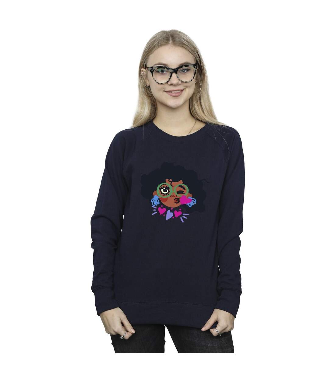 Disney Womens/Ladies Encanto Mirabel Kiss Sweatshirt (Bleu marine) - UTBI16898-2