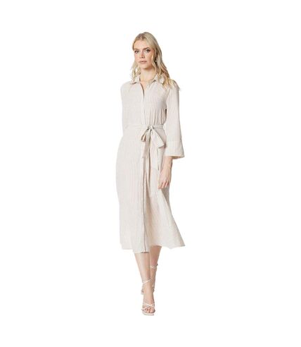 Robe chemisier mi-longue femme taupe Principles