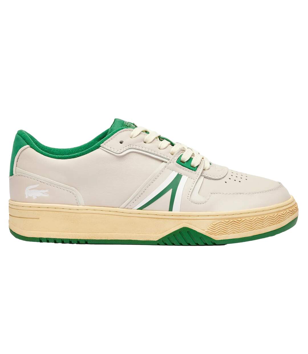 Baskets L001 Adulte Blanc Cassé Vert Lacoste-1