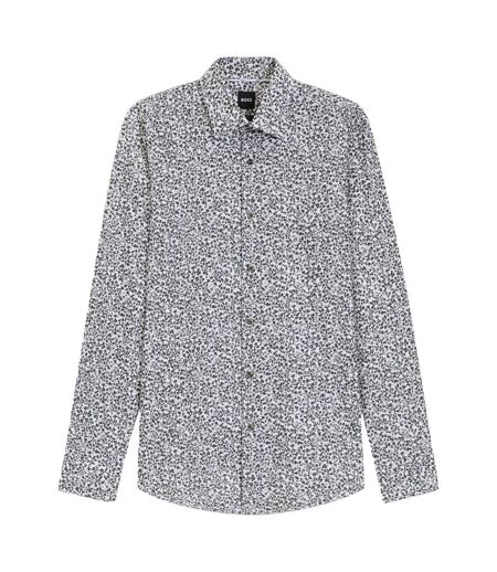 Chemise Manches Longues Motif/style Floral Homme Vert Boss