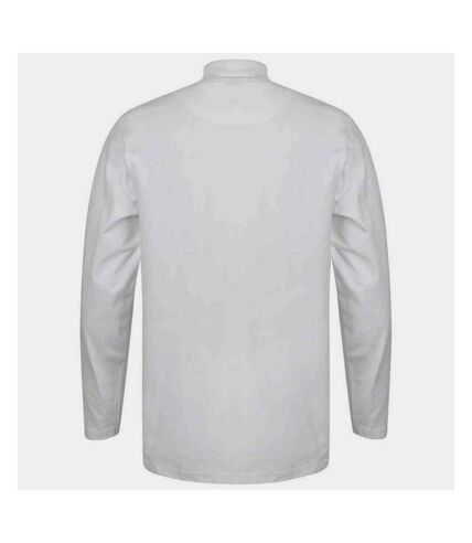 Henbury Mens Roll Neck Long-Sleeved Top (White)