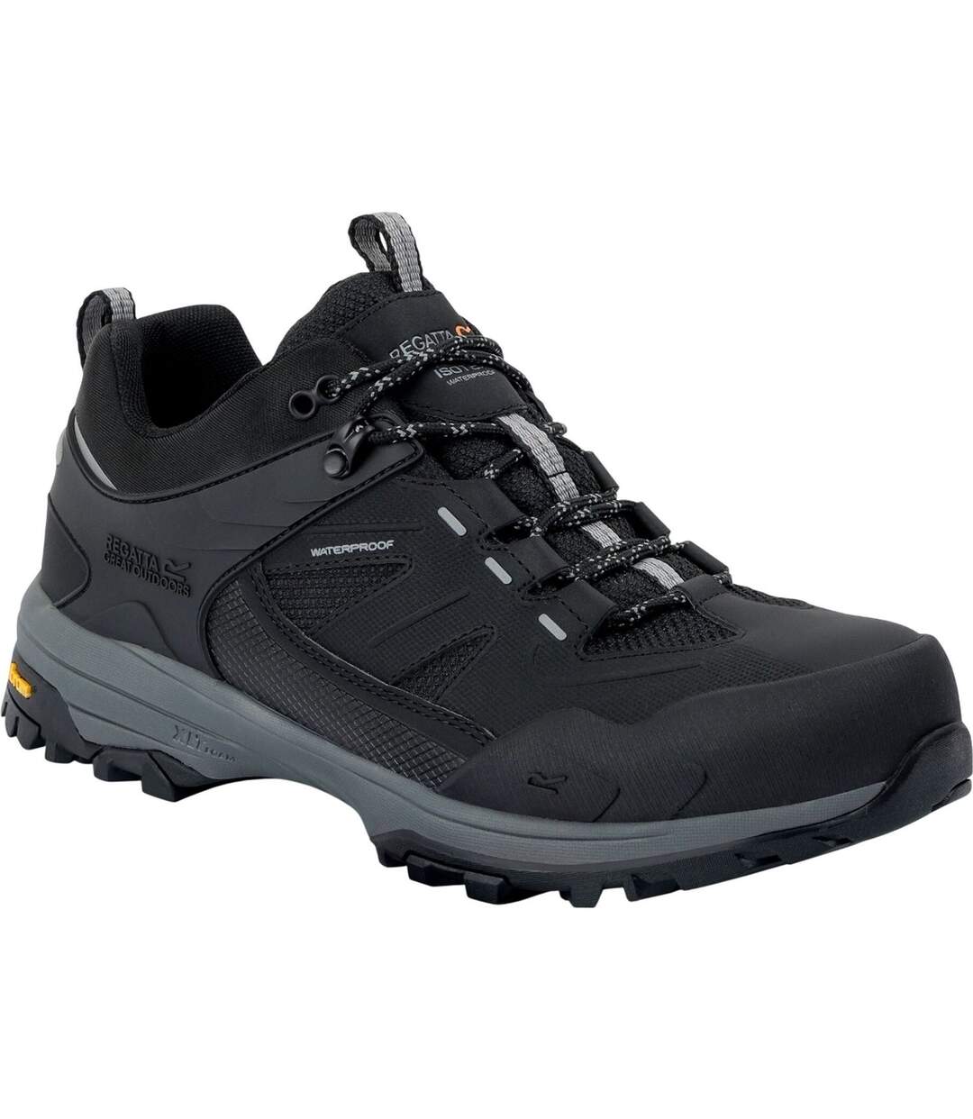 Mens Regen Low Walking Boots Black Regatta-1