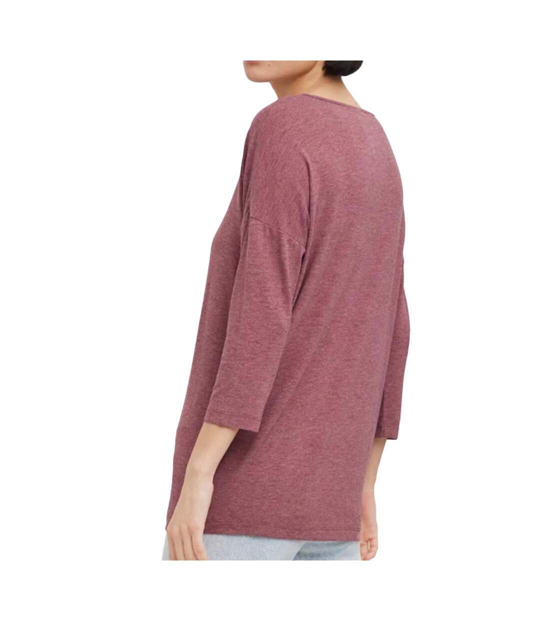 T-Shirt prune femme vero moda carla - s-2