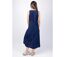 Robe longue coupe droite SERAPHINE bleu marine Coton Du Monde-4