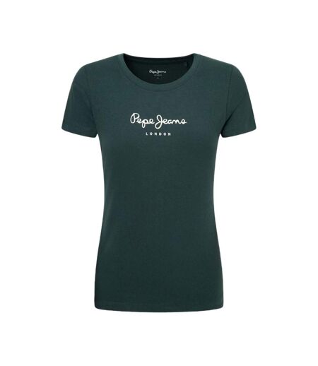 T-shirt Vert Foncé Femme Pepe Jeans New Virginia - S