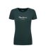 T-shirt Vert Foncé Femme Pepe Jeans New Virginia - M