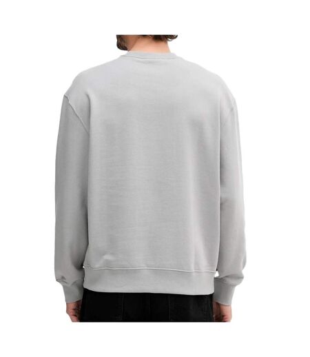 Sweat gris homme calvin klein jeans badge terry - l