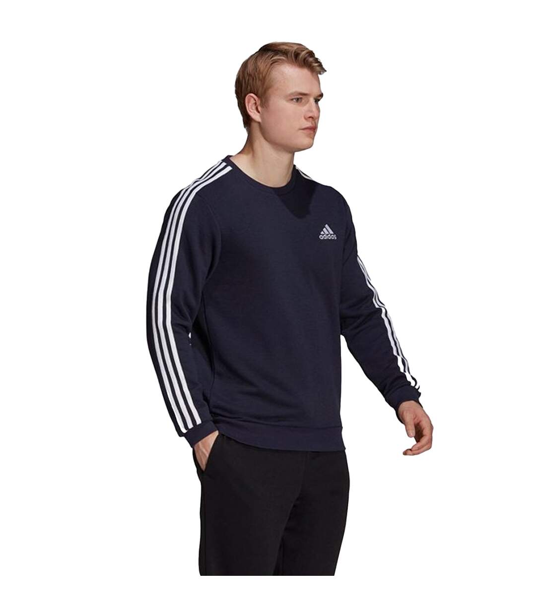 Sweat Essentials Homme Bleu Marine Foncé Adidas-1