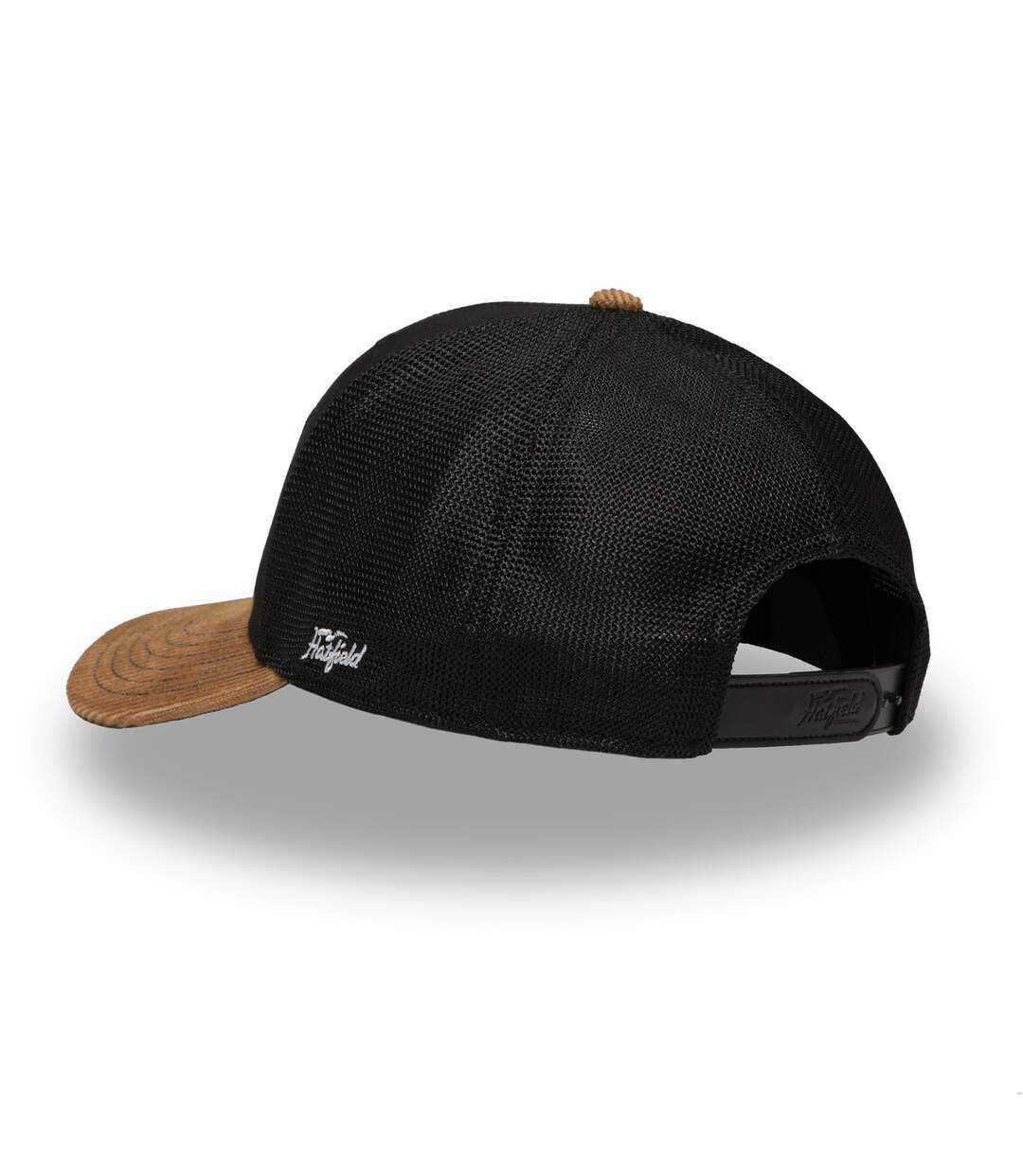 Casquette trucker avec filet bi-matière semi curved et patch Hatmaker Hatfield-3