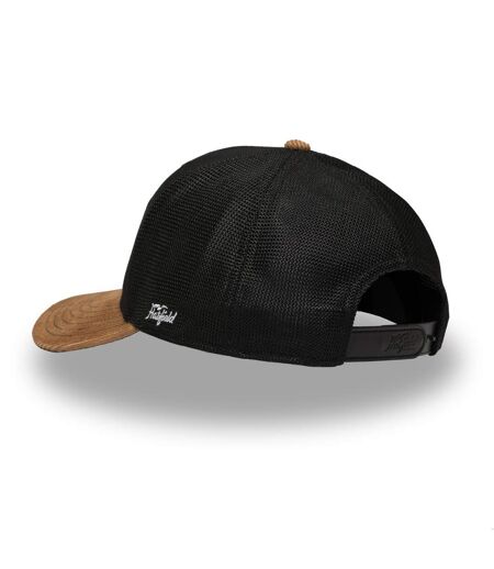 Casquette trucker avec filet bi-matière semi curved et patch Hatmaker Hatfield