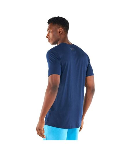 T-shirt manches courtes sportstyle homme bleu marine Under Armour