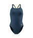 Maillot De Bain 1 Pièce Solid Powerback Femme Bleu Marine Speedo-1
