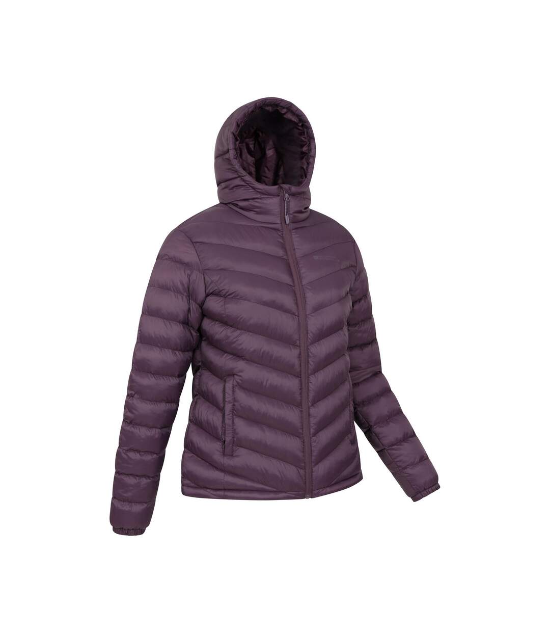Womens/ladies Seasons Padded Jacket Purple Mountain Warehouse-3