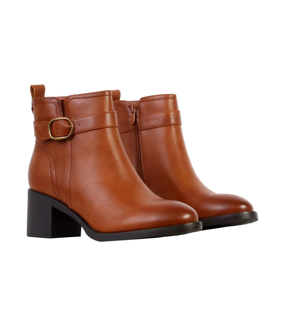 Bottines à Talon Zip Super Mode-3
