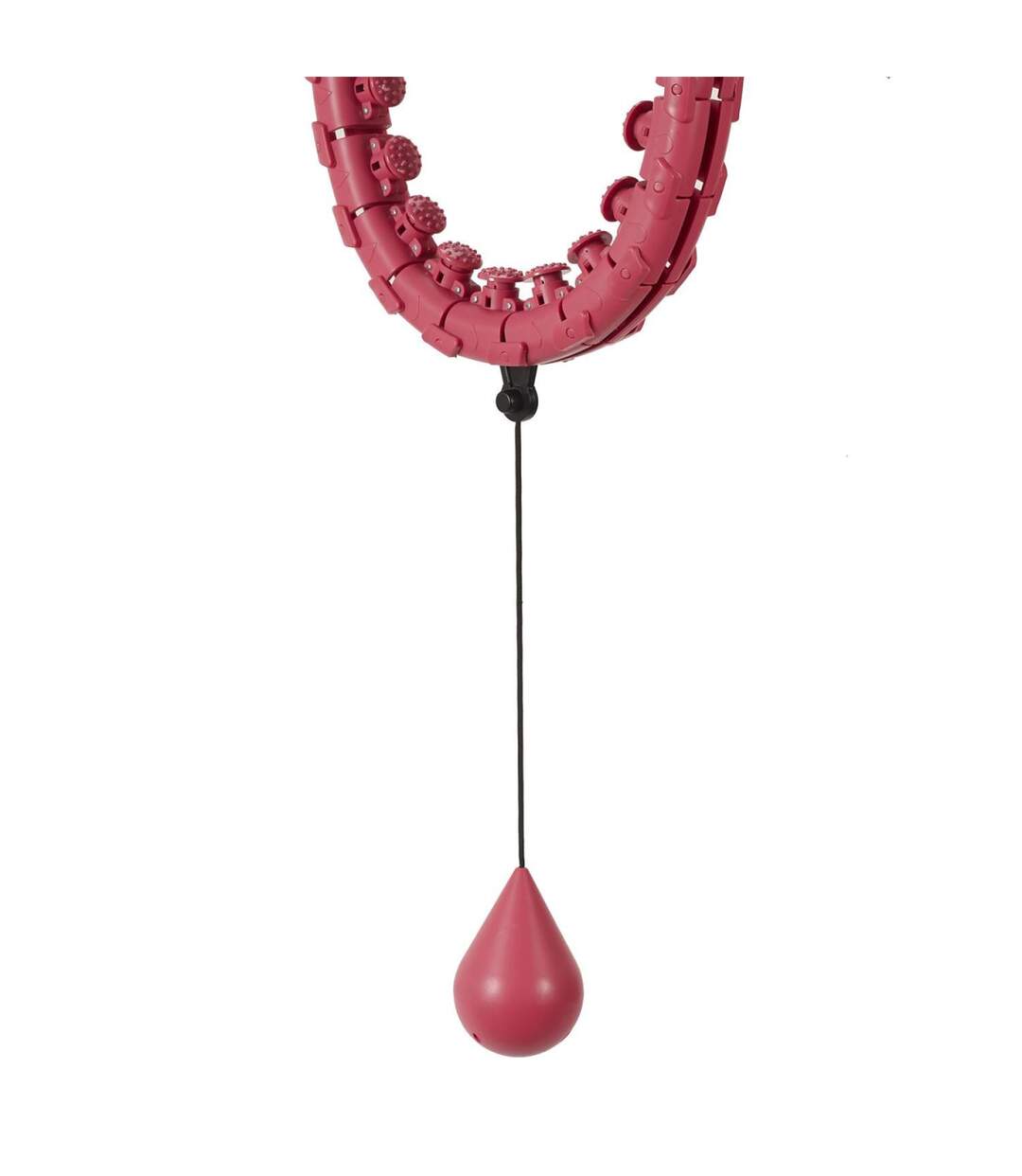 Cerceau de Fitness Réglable 128cm Rose-3