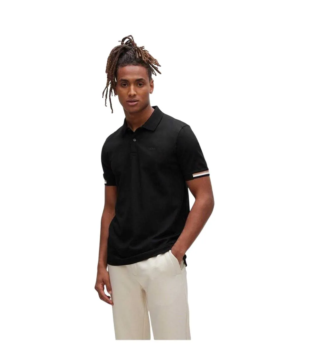 Polo Parlay Homme Noir Boss-4
