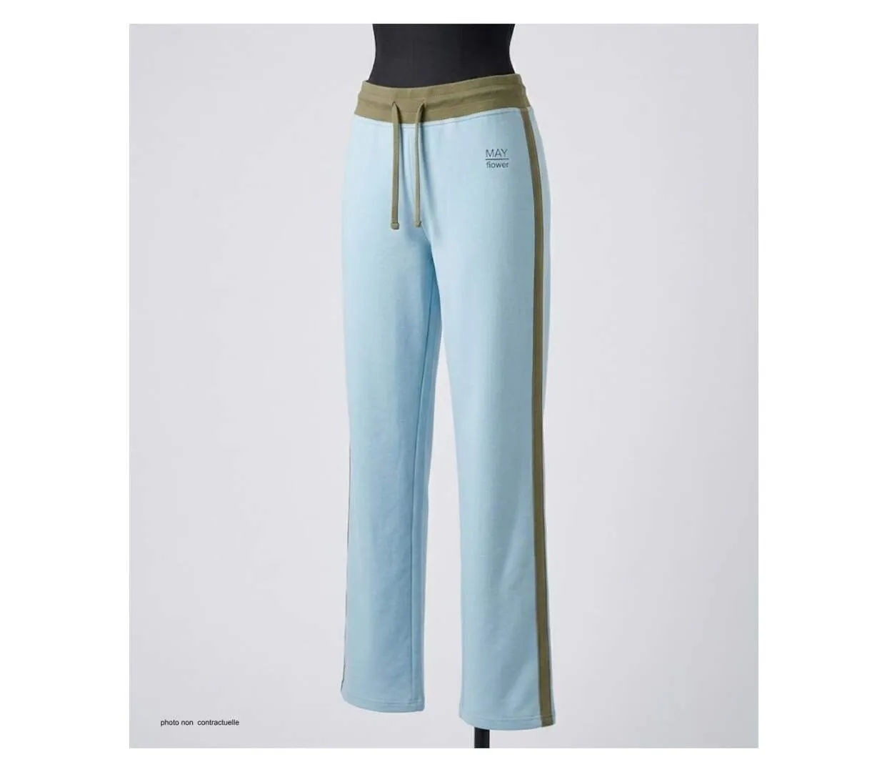 Pantalon Sport Mayflower SE8008 Bleu/Kaki : le confort stretch pour un look dynamique-3
