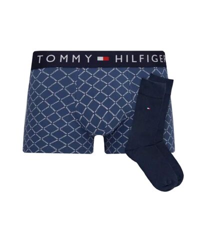 Coffret Boxer + Chaussettes Bleu Homme Tommy Hilfiger Trunk - XL