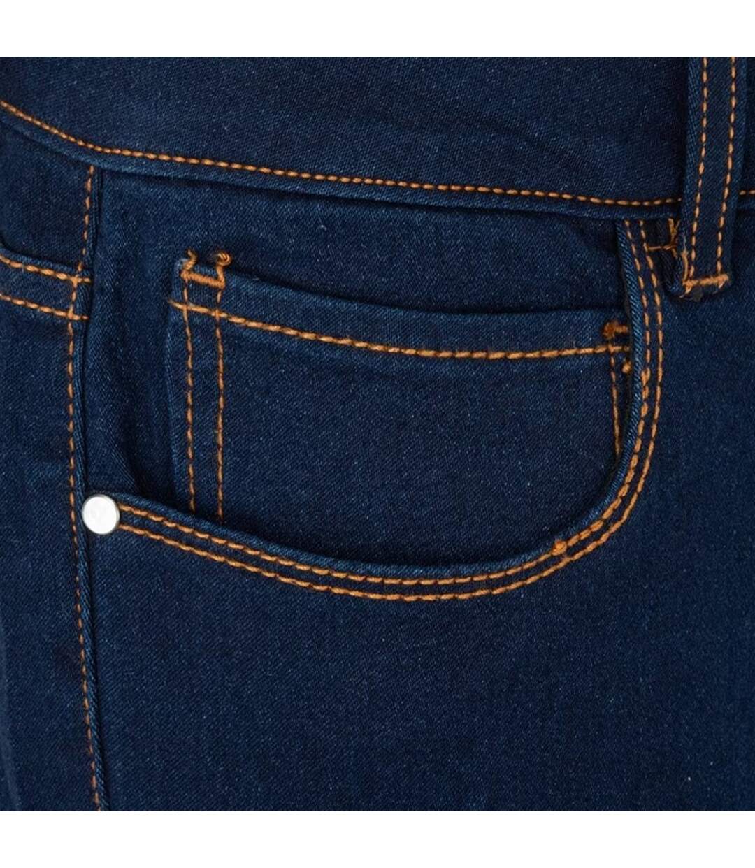 Womens/ladies Cotton Skinny Jeans Navy Firetrap-4