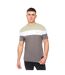 T-shirt Pattermay Homme Vert Kaki Clair Crosshatch-3