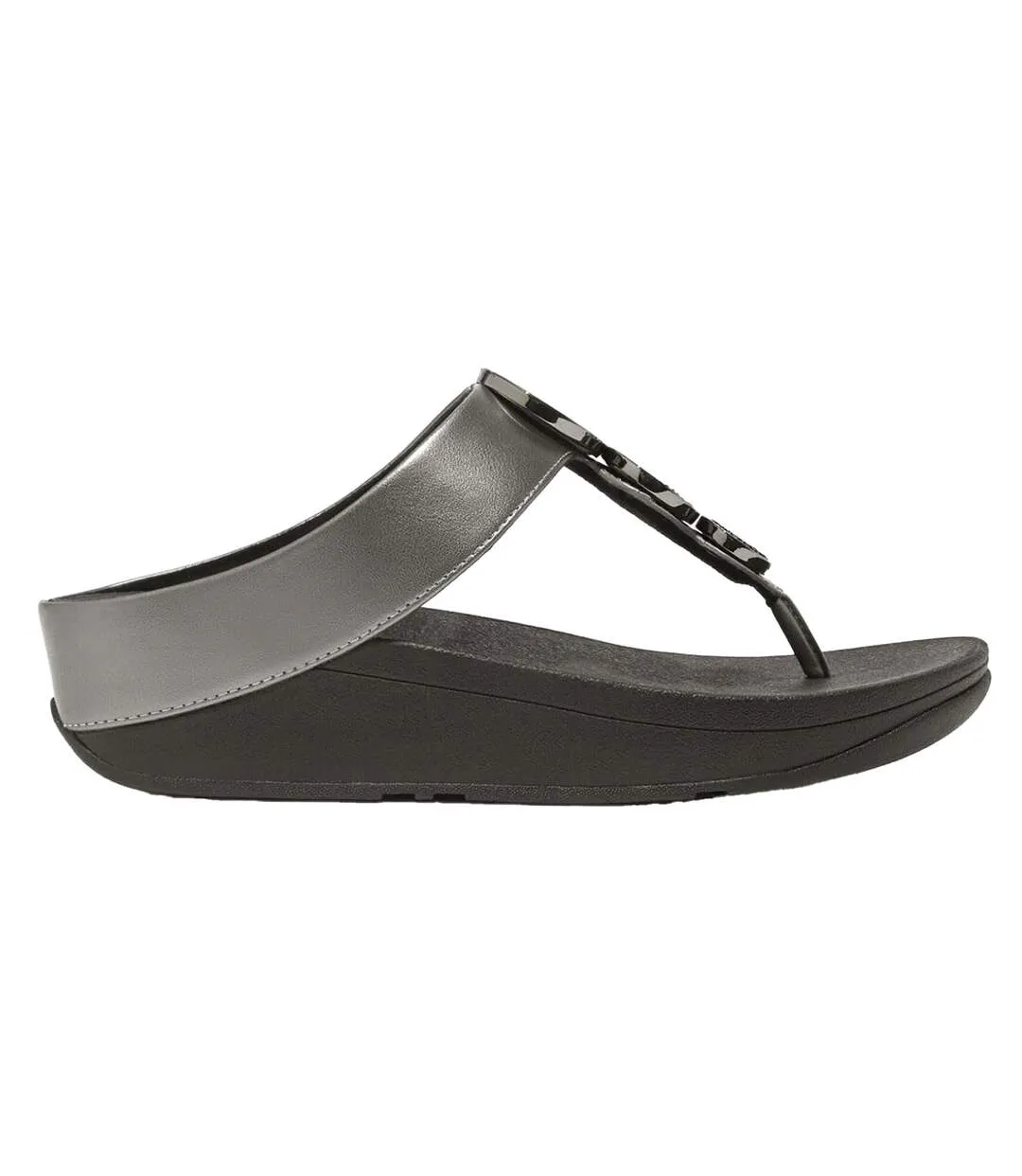 Sandales Motif/style Cercle Halo Femme Noir Étain FitFlop-2
