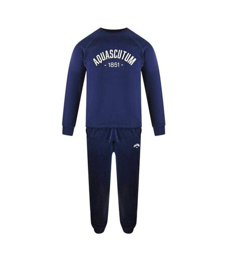 Ensemble De Survêtement Old School Homme Bleu Marine Aquascutum