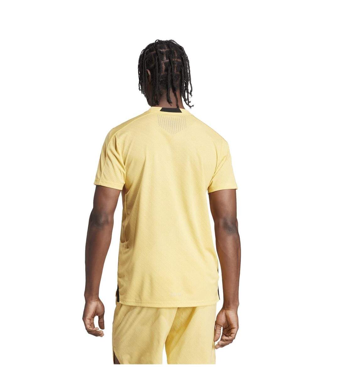 Mens Heat.rdy Technology Slim T-shirt Yellow Adidas-3