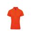 Premier Womens/Ladies Coolchecker Plus Piqu Polo With CoolPlus (Orange) - UTRW6269