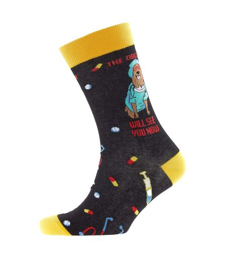 Dog Pattern Novelty Unisex Funny Dress Socks