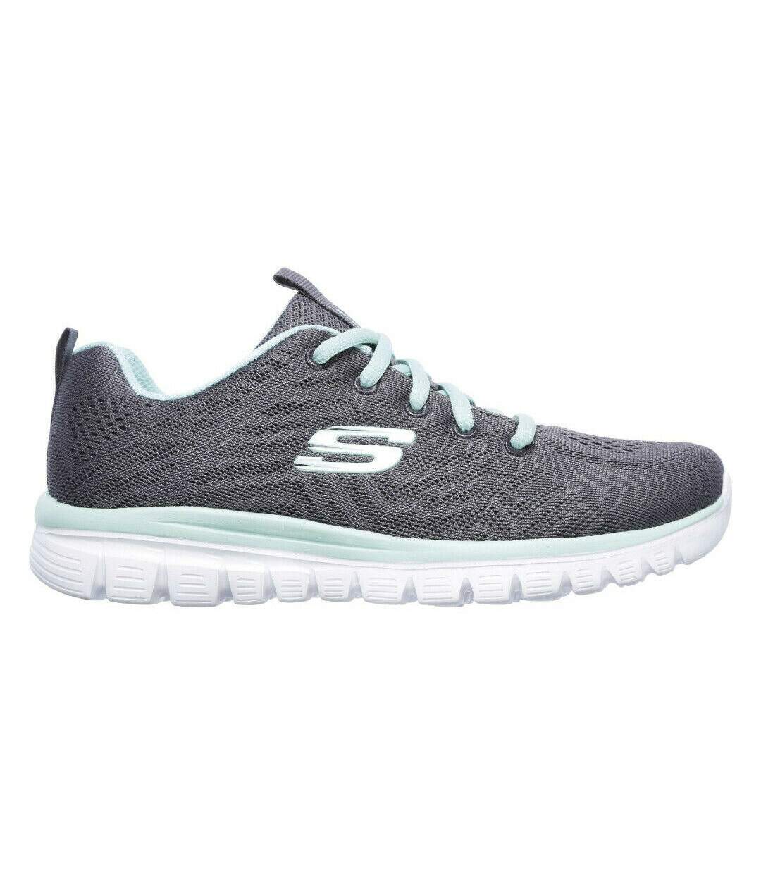 Skechers Womens/Ladies Graceful Get Connected Sports Trainer (Charcoal) - UTFS7076